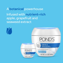 Load image into Gallery viewer, Pond's Nourishing Moisturizing Cream, Crema S, Gragnance Free, Ivory, 14.1 Oz