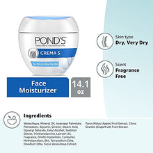 Load image into Gallery viewer, Pond's Nourishing Moisturizing Cream, Crema S, Gragnance Free, Ivory, 14.1 Oz
