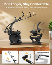 Load image into Gallery viewer, MERACH Recumbent Exercise Bikes for home, Light Commercial High-end Recumbent Bike for Seniors Adults, Magnetic Recumbent Exercise Bike with Smart Bluetooth and Exclusive App, LCD, Heart Rate Handle
