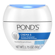 Load image into Gallery viewer, Pond's Nourishing Moisturizing Cream, Crema S, Gragnance Free, Ivory, 14.1 Oz
