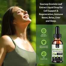 Load image into Gallery viewer, (2 Pack) Soursop Graviola Liquid Drops 1800mg, 98% Absorption Soursop Bitters Liquid for Cell Support &amp; Regeneration, Immune Boost, Relax, Liver and Sleep, Herbal Goodness, Gluten Free, 1 Fl Oz
