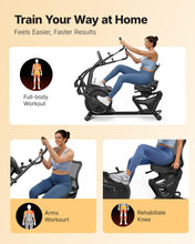 Load image into Gallery viewer, MERACH Recumbent Exercise Bikes for home, Light Commercial High-end Recumbent Bike for Seniors Adults, Magnetic Recumbent Exercise Bike with Smart Bluetooth and Exclusive App, LCD, Heart Rate Handle
