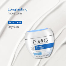Load image into Gallery viewer, Pond's Nourishing Moisturizing Cream, Crema S, Gragnance Free, Ivory, 14.1 Oz
