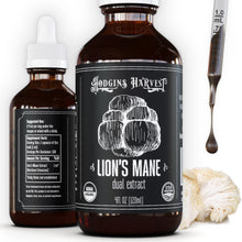 Load image into Gallery viewer, Hodgins Harvest Organic Reishi Mushroom Fruiting Body Extract Tincture - Extra Concentrated Dual Extract Supplement - Supports Heart Health &amp; Wellness - USDA Organic Mushrooms - 4 oz
