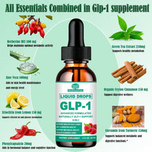 Load image into Gallery viewer, GLP-1 Supplements Drops | 9-in-1 Premium GLP1 Boost w. Berberine, Ceylon Cinnamon, Green Tea Extra- ct Eriocitrin, Naturally GLP 1 Support for Metabolism &amp; Gut Digestion丨Raspberry, Sugar Free
