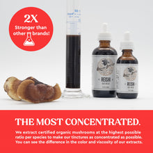 Load image into Gallery viewer, Hodgins Harvest Organic Reishi Mushroom Fruiting Body Extract Tincture - Extra Concentrated Dual Extract Supplement - Supports Heart Health &amp; Wellness - USDA Organic Mushrooms - 4 oz
