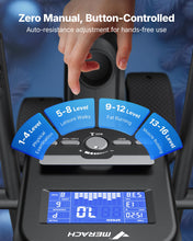 Load image into Gallery viewer, MERACH Recumbent Exercise Bikes for home, Light Commercial High-end Recumbent Bike for Seniors Adults, Magnetic Recumbent Exercise Bike with Smart Bluetooth and Exclusive App, LCD, Heart Rate Handle
