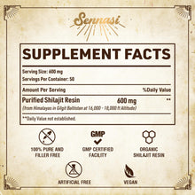 Load image into Gallery viewer, Shilajit Pure Himalayan Organic Shilajit Resin - 600mg Maximum Potency Natural Organic Shilajit Resin with 85+ Trace Minerals &amp; Fulvic Acid for Energy, Immune Support, 30 Grams (1 Pack)
