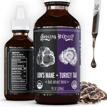 Load image into Gallery viewer, Hodgins Harvest Organic Reishi Mushroom Fruiting Body Extract Tincture - Extra Concentrated Dual Extract Supplement - Supports Heart Health &amp; Wellness - USDA Organic Mushrooms - 4 oz

