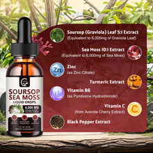 Load image into Gallery viewer, (2 Pack) Soursop Graviola Liquid Drops 1800mg, 98% Absorption Soursop Bitters Liquid for Cell Support &amp; Regeneration, Immune Boost, Relax, Liver and Sleep, Herbal Goodness, Gluten Free, 1 Fl Oz
