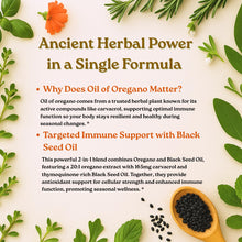 Load image into Gallery viewer, Micro Ingredients Oil of Oregano Softgels, 300 Count | 2 in 1 Formulated with Black Seed Oil | 4X Strength Carvacrol &amp; Thymoquinone | Plant Based, Non-GMO
