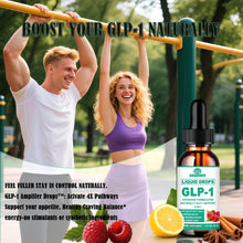 Load image into Gallery viewer, GLP-1 Supplements Drops | 9-in-1 Premium GLP1 Boost w. Berberine, Ceylon Cinnamon, Green Tea Extra- ct Eriocitrin, Naturally GLP 1 Support for Metabolism &amp; Gut Digestion丨Raspberry, Sugar Free
