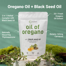Load image into Gallery viewer, Micro Ingredients Oil of Oregano Softgels, 300 Count | 2 in 1 Formulated with Black Seed Oil | 4X Strength Carvacrol &amp; Thymoquinone | Plant Based, Non-GMO
