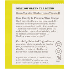 Load image into Gallery viewer, Bigelow Green Tea with Elderberry plus Vitamin C, Caffeinated, 18 Count (Pack of 6), 108 Total Tea Bags
